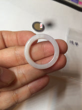 Load image into Gallery viewer, 19.4mm/size 9 1/2 100% natural type A green/white/yellow jadeite jade band ring G105-9 1/2
