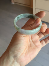 Load image into Gallery viewer, 50.5mm certified 100% natural Type A light green/gray/purple jadeite jade bangle PD201-2387