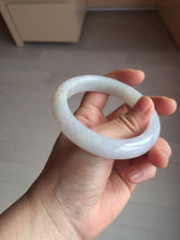 Load image into Gallery viewer, 58mm Certificate icy waterly light purple white orange jadeite jade bangle BF134-2650