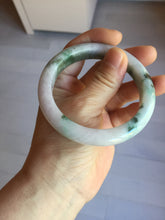 Load image into Gallery viewer, 57mm Certified Type A 100% Natural sunny green white purple gray Jadeite bangle PE122-1261