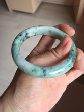 Load image into Gallery viewer, 54.5mm certified Type A 100% Natural sunny green white purple Jadeite Jade bangle BQ45-4132