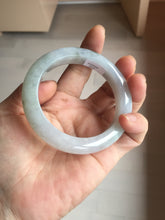 Load image into Gallery viewer, 53.5mm certified 100% natural Type A icy water sunny green/gray/black jadeite jade bangle BP158-5028