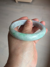Load image into Gallery viewer, 59mm Certified Type A 100% Natural sunny green purple Jadeite Jade bangle BP39-1184