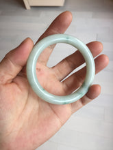 Load image into Gallery viewer, 51.5mm Certified Type A 100% Natural light green with floating green flowers round cut Jadeite jade bangle PB173-4721