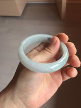 Load image into Gallery viewer, 53.2mm Certified Type A 100% Natural light green purple white Jadeite bangle PB291-3362