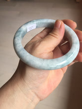 Load image into Gallery viewer, 62.8mm Certificated Type A 100% Natural White blue Jadeite Jade bangle AA118-8435