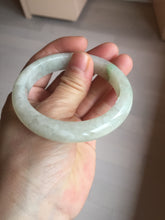 Load image into Gallery viewer, 54.7mm Certified 100% natural Type A fresh sunny green white jadeite jade bangle BN3-6337