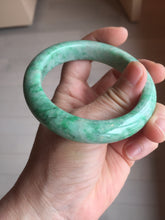 Load image into Gallery viewer, 56.5mm Certified Type A 100% Natural sunny green yellow Jadeite bangle J148-8114