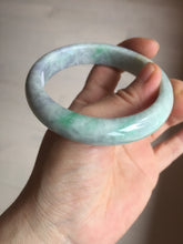 Load image into Gallery viewer, 59mm Certified Type A 100% Natural sunny green purple Jadeite Jade bangle BP38-1181