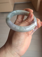 Load image into Gallery viewer, 55.7mm Certified Type A 100% Natural watery light purple/green/white Jadeite Jade bangle F99-3522