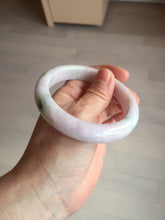 Load image into Gallery viewer, 57.5mm Certified Type A 100% Natural sunny green/white/purple Jadeite Jade bangle BL5-0369