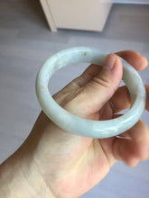 Load image into Gallery viewer, 59.5mm Certified Type A 100% Natural icy watery light green blue Jadeite Jade bangle BN68-2596