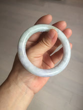 Load image into Gallery viewer, 56.6mm Certified 100% natural Type A light green purple brown chubby round cut jadeite jade bangle BQ14-5819