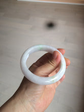 Load image into Gallery viewer, 57.5mm Certified 100% natural Type A sunny green/purple jadeite jade bangle AX90-1457