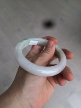 Load image into Gallery viewer, 59.8mm Certificated Type A 100% Natural white/sunny green/purple jadeite jade bangle AZ5-9139