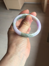 Load image into Gallery viewer, 50mm certified 100% natural Type A brown green/purple oval jadeite jade bangle PB161-1095
