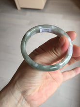 Load image into Gallery viewer, 50mm certified 100% natural Type A light watermelon rind green/yellow/purple jadeite jade bangle BN33-4499