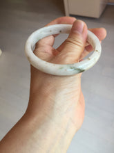 Load image into Gallery viewer, 60mm certified Type A 100% Natural light green white brown Fragrance of Osmanthus in August(八月桂花)Jadeite Jade bangle PA72-6314