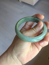 Load image into Gallery viewer, 53.6mm Certified Type A 100% Natural black/dark green/gray Jadeite bangle PJ51-2855