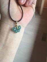 Load image into Gallery viewer, 100% Natural type A icy watery light dark green/blue/gray/black Guatemala Jadeite Jade butterfly pendant BP177