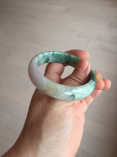 Load image into Gallery viewer, 51.5mm certified 100% natural Type A sunny green/purple/yellow(FU LU SHOU) jadeite jade bangle BK45-5080