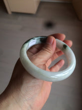 Load image into Gallery viewer, 60mm certified type A 100% Natural sunny green/dark green/white jadeite jade bangle BG25-1719