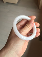 Load image into Gallery viewer, 52.5mm Type A 100% Natural light pink/purple round cut Jadeite Jade bangle BH126-8037