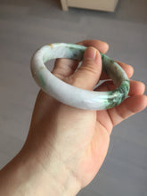 Load image into Gallery viewer, 59.5mm certified Type A 100% Natural light purple light brown dark green sunny green Jadeite Jade bangle AA48-3312