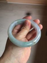 Load image into Gallery viewer, Reserved! Please don't order. 56.8mm certified type A 100% Natural icy watery green/white/brown/purple jadeite jade bangle Z127-4408