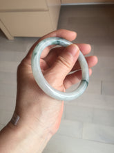 Load image into Gallery viewer, 53.4mm Certified Type A 100% Natural icy watery light green white roung cut jadeite Jade bangle AU51-8147
