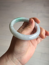 Load image into Gallery viewer, 55.2mm Certified Type A 100% Natural sunny green/light purple Jadeite Jade bangle BM27-0795