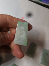Load image into Gallery viewer, 100% Natural type A icy watery light green/sunny green Jadeite Jade safe and sound pendant BF97