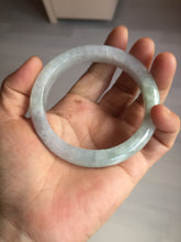 Load image into Gallery viewer, 59mm Certified Type A 100% Natural icy watery green purple Jadeite Jade bangle BQ48-6803