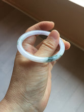 Load image into Gallery viewer, 49.5mm Certified Type A 100% Natural icy watery light green purple Jadeite Jade bangle PA73-6337