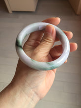 Load image into Gallery viewer, 57.7mm certified 100% natural Type A light green yellow purple(FU LOU SHOU) chubby jadeite jade bangle PA191-4761