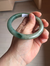 Load image into Gallery viewer, 60.2mm certified type A 100% Natural sunny green brown oily dark green gray black Jadeite jade bangle PH191-6937