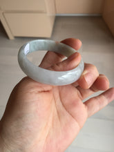Load image into Gallery viewer, 49mm Certified Type A 100% Natural light green red oval Jadeite Jade bangle BM68