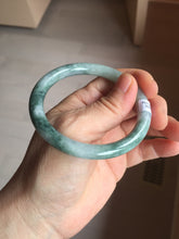 Load image into Gallery viewer, 54.6mm Certified Type A 100% Natural green purple round cut jadeite Jade bangle PJ39-0280