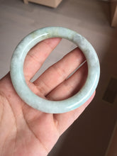 Load image into Gallery viewer, 55.5mm Certified 100% natural Type A light green yellow chubby round cut jadeite jade bangle BQ38-5780