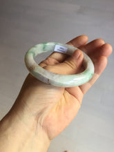 Load image into Gallery viewer, 57.6mm certificated Type A 100% Natural light green/red/purple/brown (FU LU SHOU) Jadeite Jade bangle Y164-7289