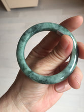 Load image into Gallery viewer, 50mm certified 100% natural Type A light green/gray/purple jadeite jade bangle BS114-6639