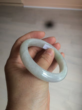Load image into Gallery viewer, 54.9mm certified natural Type A green/yellow/white jadeite jade bangle A107-5051