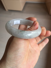 Load image into Gallery viewer, 54.4mm certified 100% natural Type A icy watery white light purple jadeite jade bangle BN8-7071