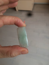 Load image into Gallery viewer, 100% natural type A icy watery light green white jadeite jade rectangle bead/craft supplies BG9