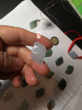 Load image into Gallery viewer, 100% natural type A jadeite jade icy Willow leaf bead KS97