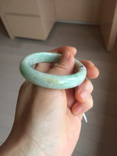 Load image into Gallery viewer, 50.5mm certified 100% natural type A sunny green brown oval jadeite bangle PH169-5802