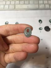 Load image into Gallery viewer, 15mm Type A 100% Natural Icy Watery Light Green Dark Green Gray Guatemala Jadeite Jade Oval Safety Guardian Pendant PE112