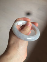 Load image into Gallery viewer, 54.6mm certified 100% natural type A white/purple/brown/gray jadeite jade bangle AX20-7723