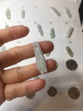 Load image into Gallery viewer, 100% natural type A icy watery sunny green/purple a pearl in my palm (apple of my eye, 掌上明珠) Jadeite jade bead PH233