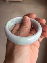 Load image into Gallery viewer, 53.5mm certified type A 100% Natural light green purple white Jadeite Jade bangle J150-6018